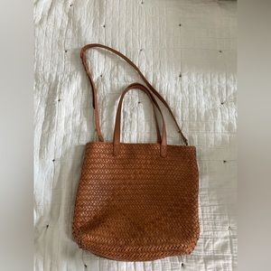 Madewell medium woven transport tote